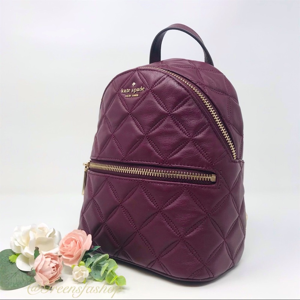 New Kate Spade Natalia Mini Backpack cherrywood MAKE ME AN OFFER ๐ - Picture 2 of 9